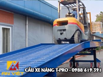 Lắp đặt cầu dẫn xe nâng 8 tấn